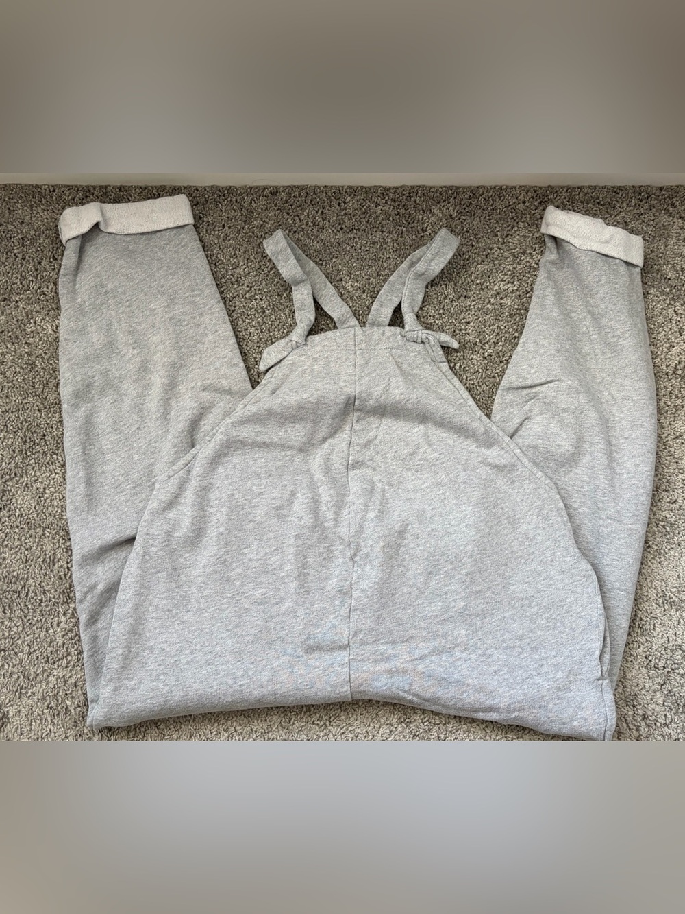 Old Navy Gray and Black Maternity Jumpsuit Sweatpants Set